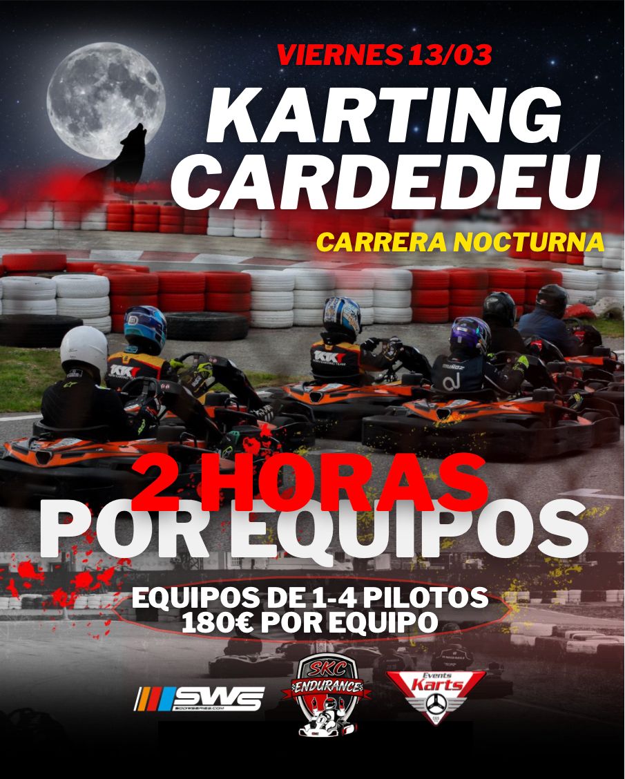 Carrera Endurance de 2 horas de Resistencia en Karting Cardedeu